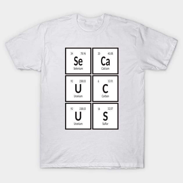 Town of Secaucus | Periodic Table of Elements T-Shirt by Maozva-DSGN